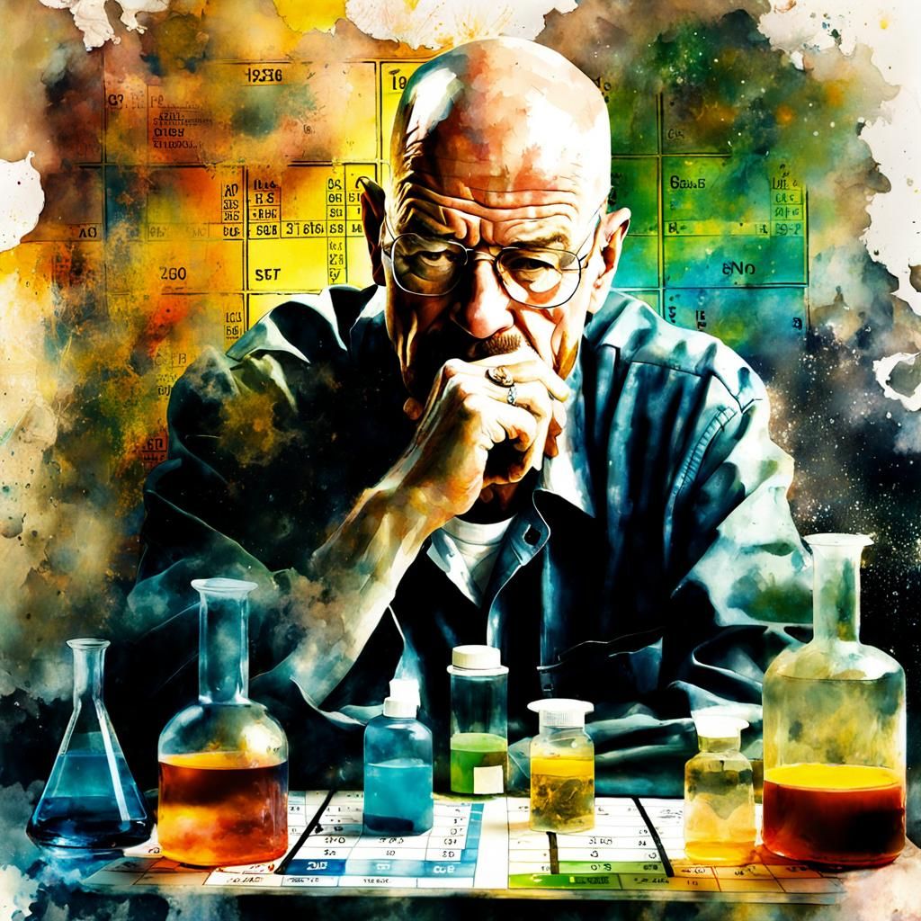 Walter White Double Exposure Impressionism