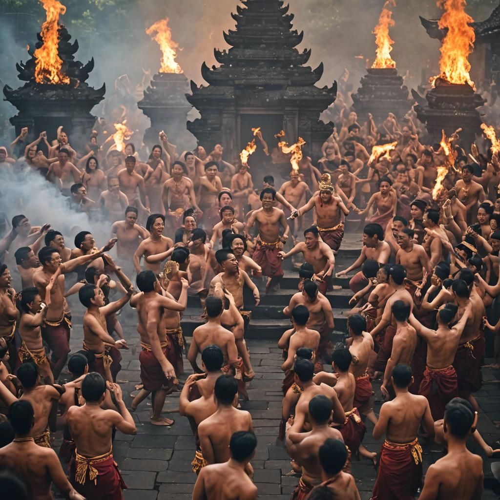Captivating Kecak Dance at Ancient Temple
