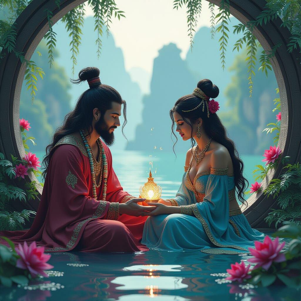 Symbolic Art of Harmony and Shared Humanity