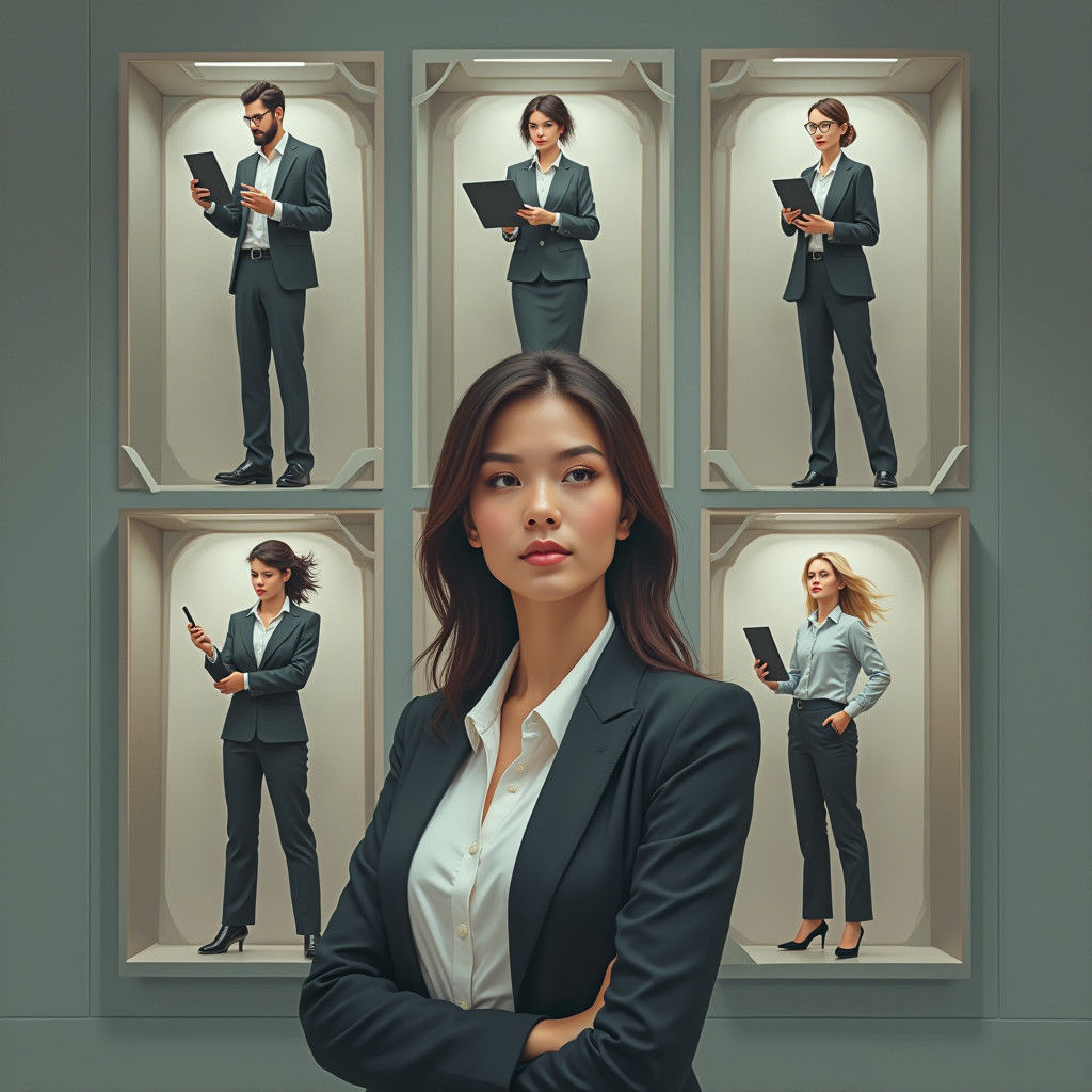 Young Woman Reflects on Corporate Roles