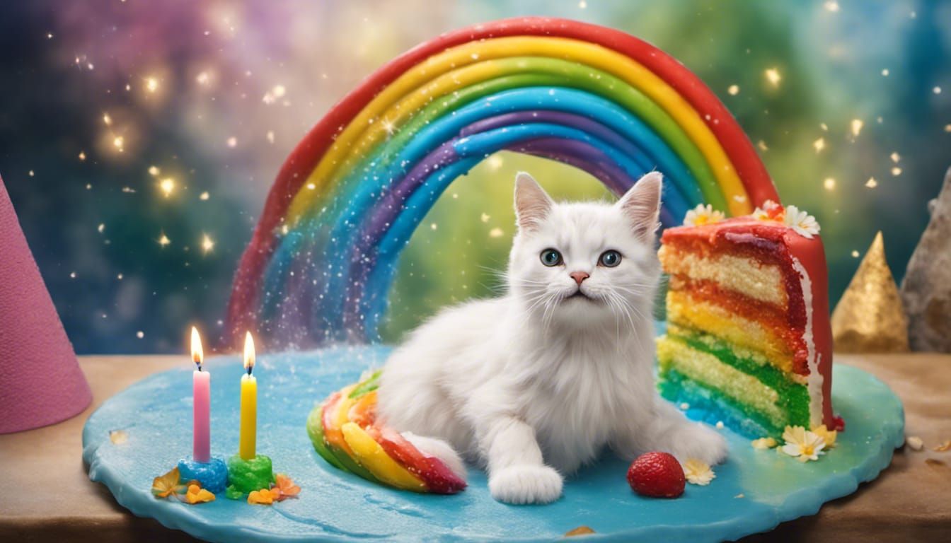 Cat's First Birthday Party by Waterfall