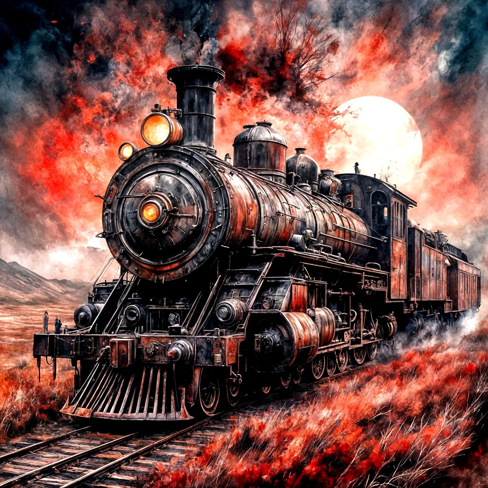 Blood moon train 