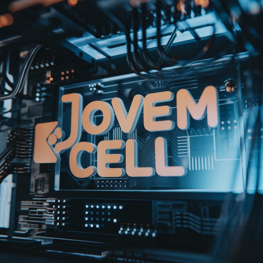 Jovem Cell Logo Render with Cinematic Lighting