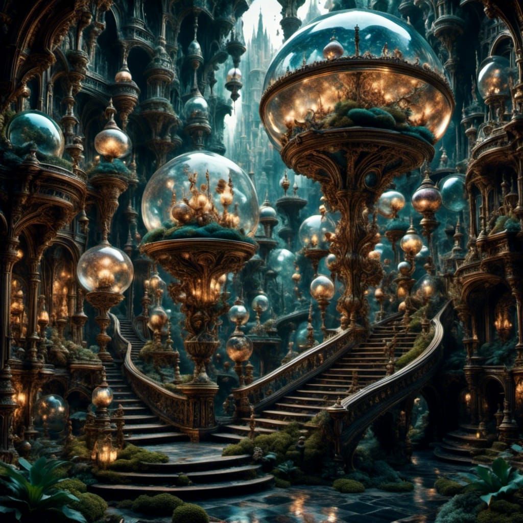 <lora:Quantum:1.0> <lora:Bubblescape:1.0> A whole new world Aladdin's lamp