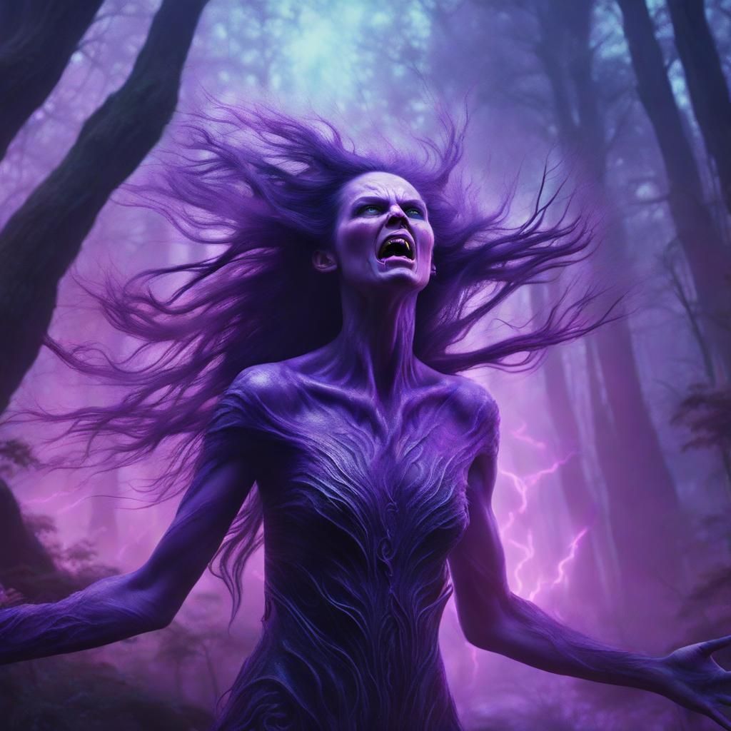 Purple screaming banshee