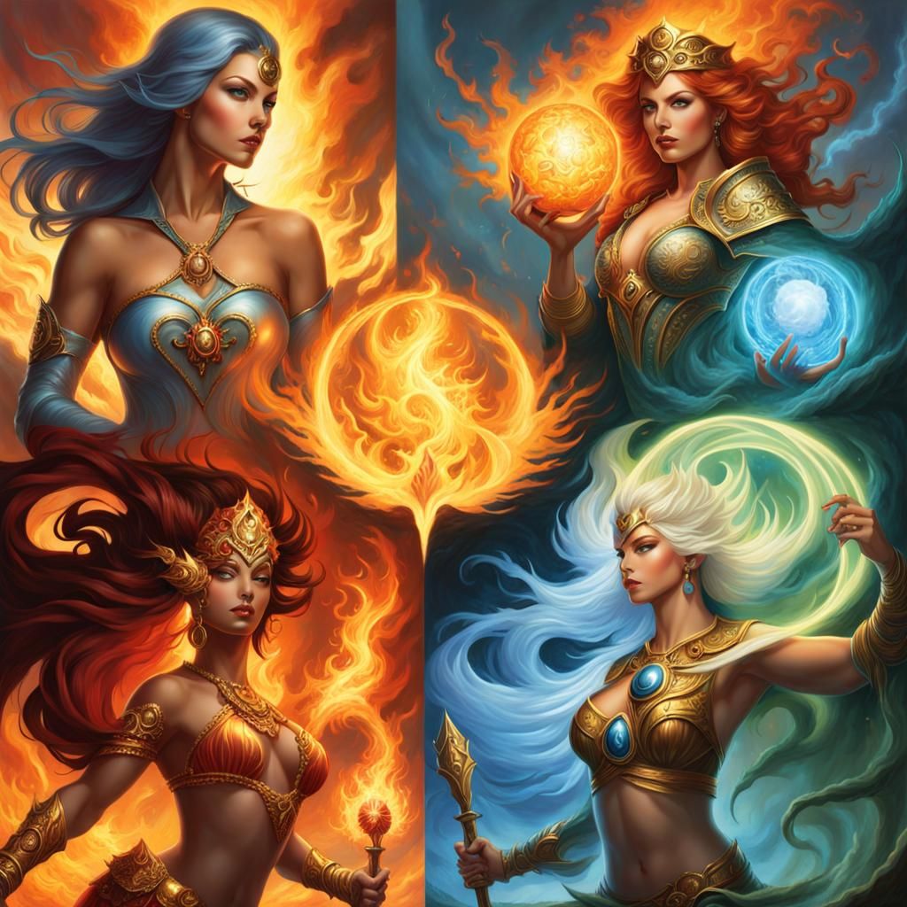 Elemental Goddesses Celebrating Earth, Water, Air, and Fire