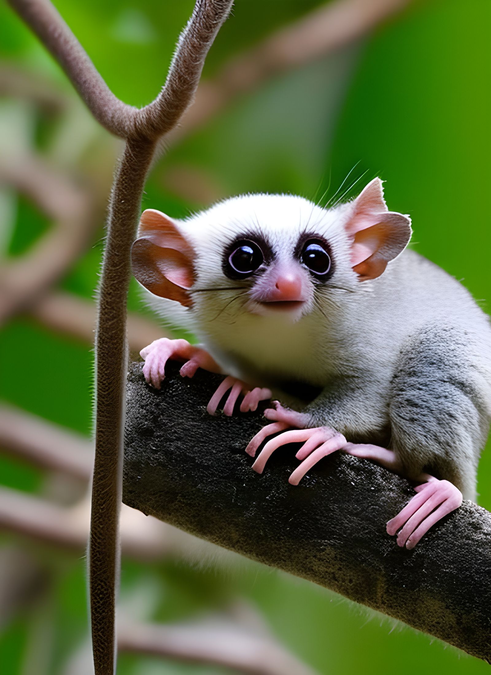 Magical Jungle Scene with Exotic Pygmy Animals