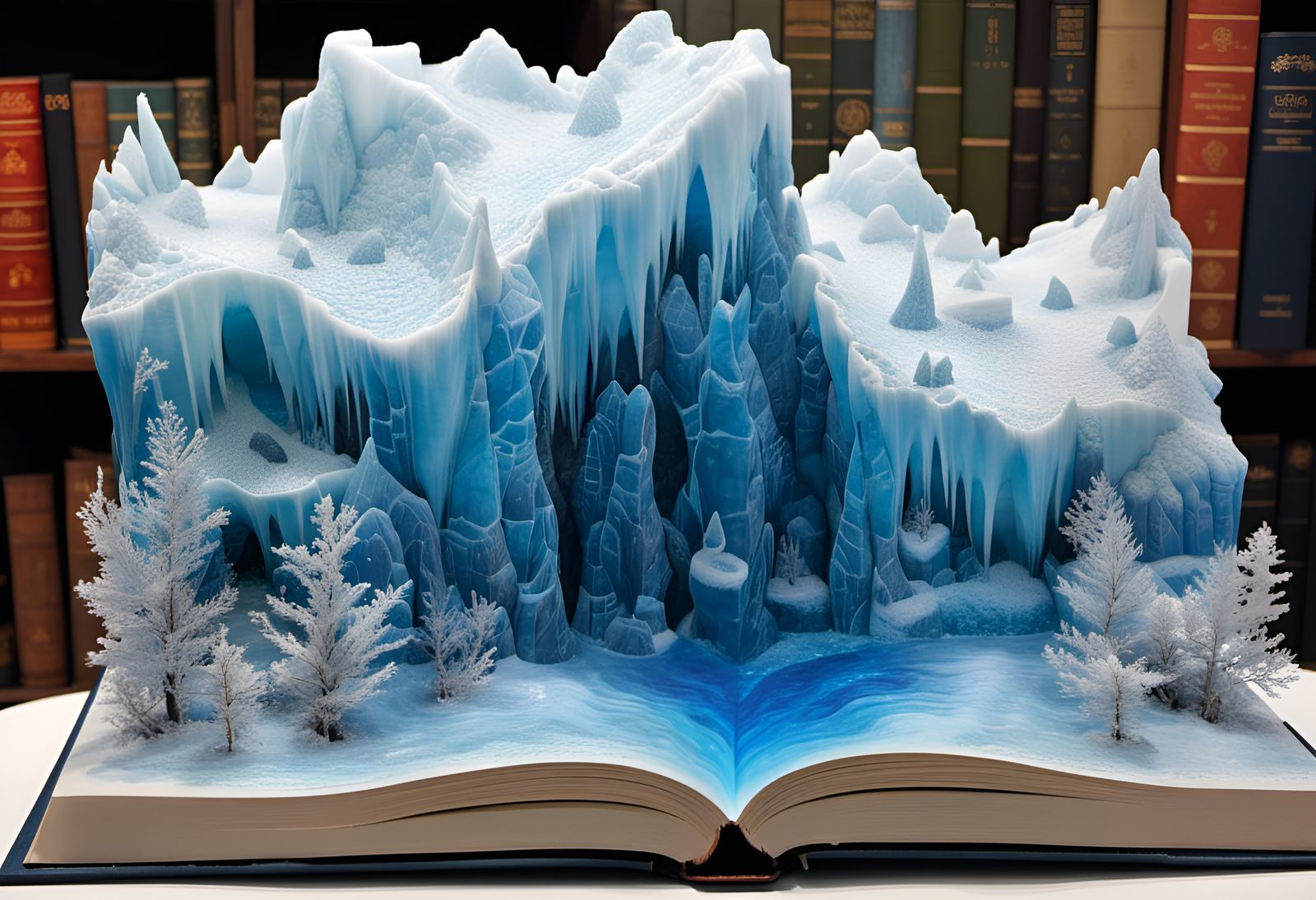 A magic book of ice landscapes ❄️