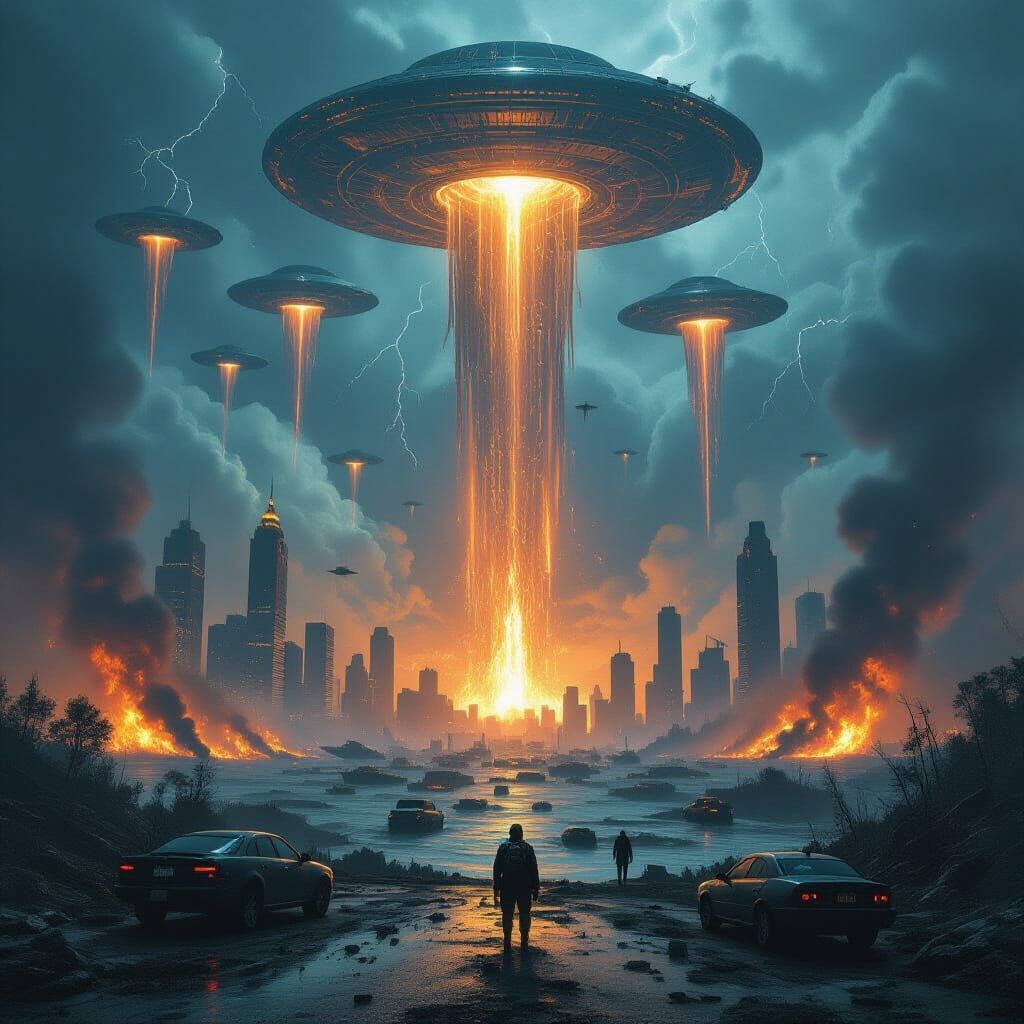 Earth Under Siege by Alien Entities