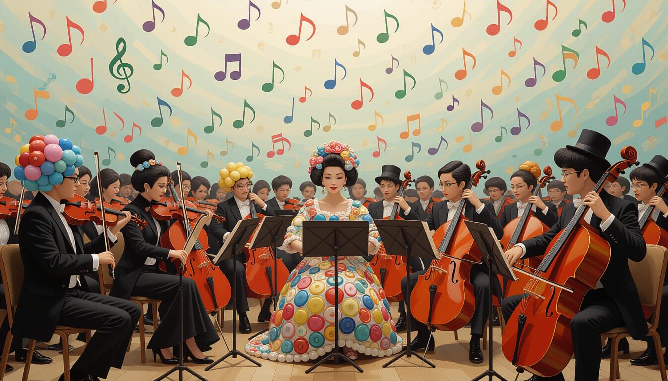 Bead Blast Symphony: A Whimsical Orchestral Performance