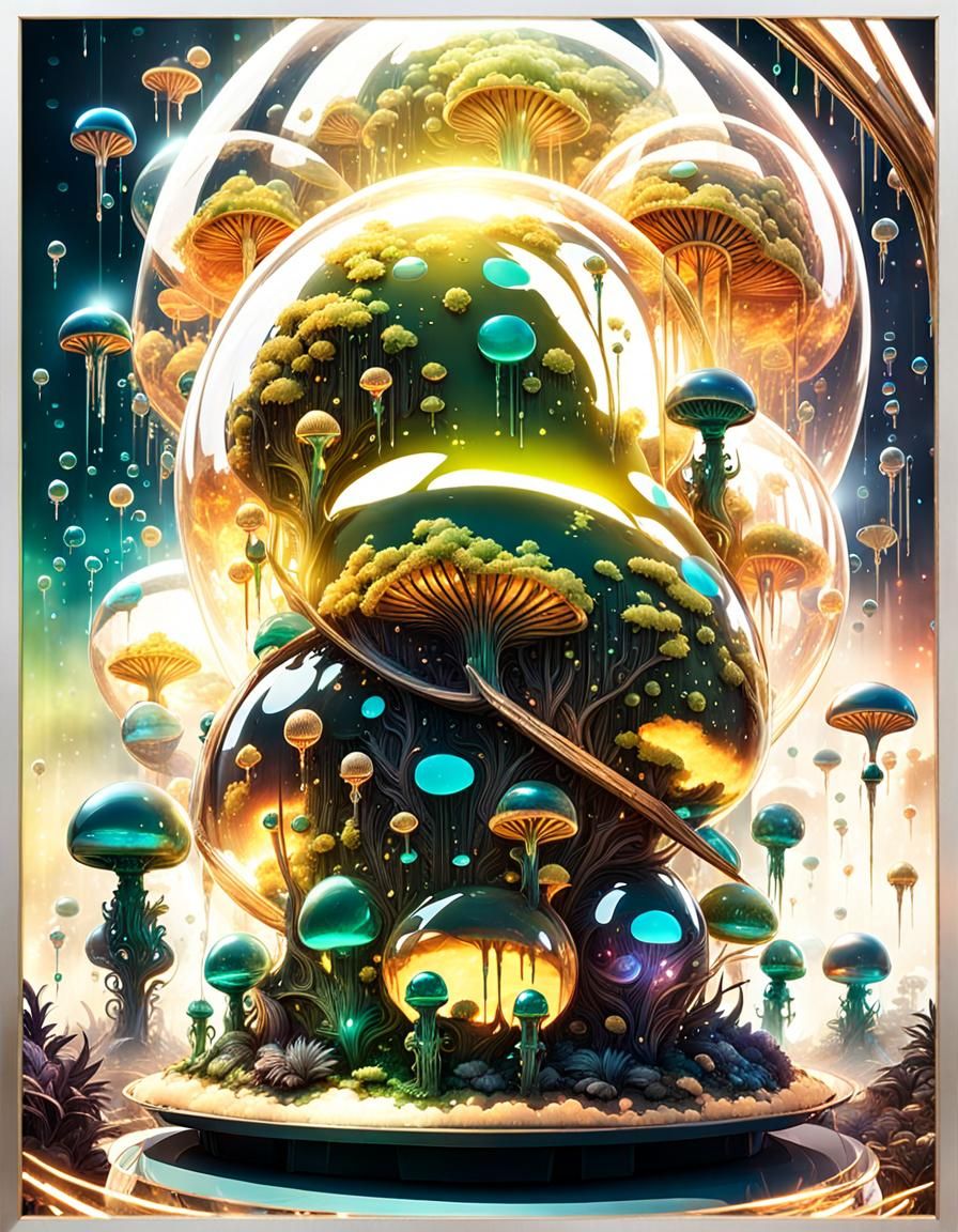 Baby Aliens Talking in Psychedelic Dreamscape