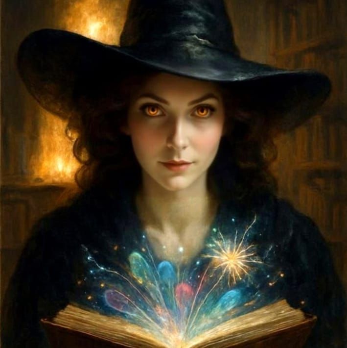 Grand Witch Reading Beaming Book of Knowledge