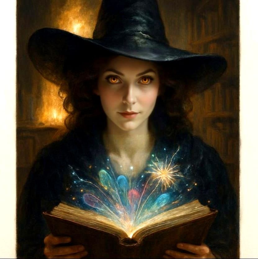 Grand Witch Reading Beaming Book of Knowledge