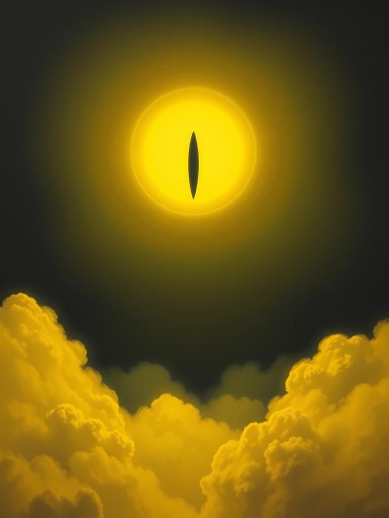 Dragon's Eye Radiates Light in Surreal Sky