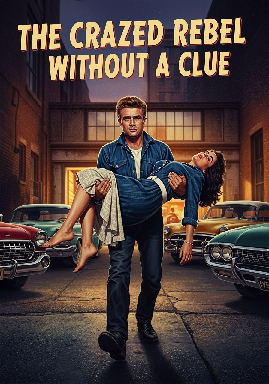 Vintage Movie Poster: The Crazed Rebel Without a Clue