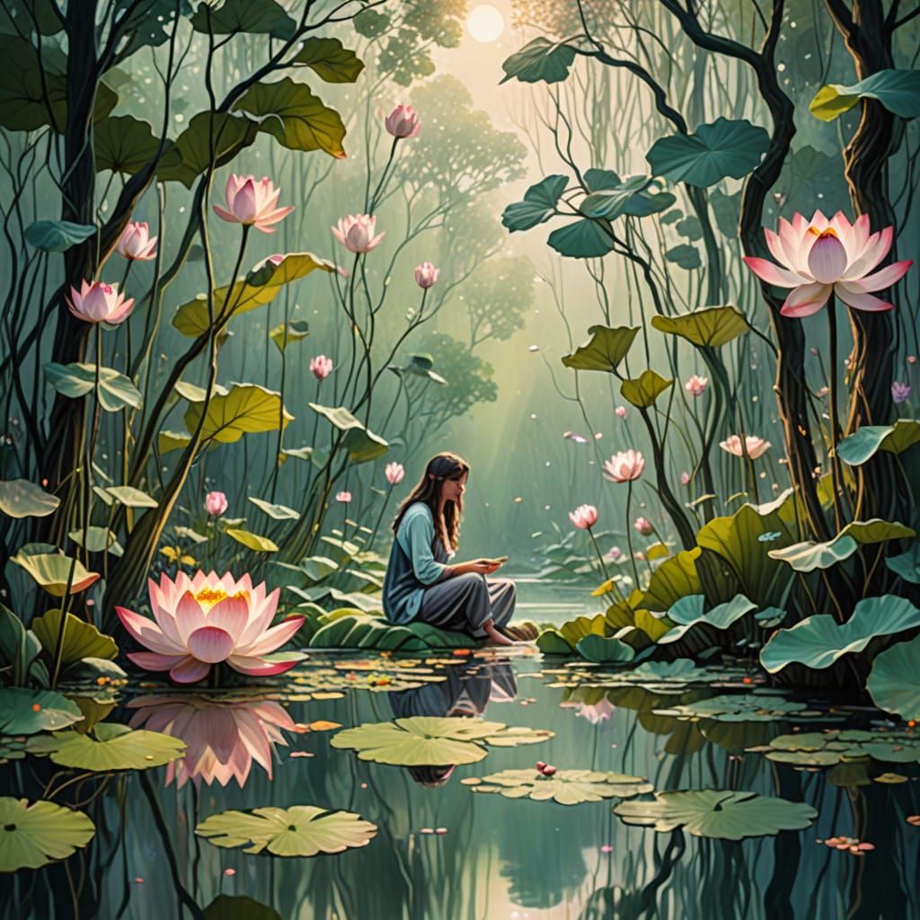 Serenity in Whimsical Waterscapes