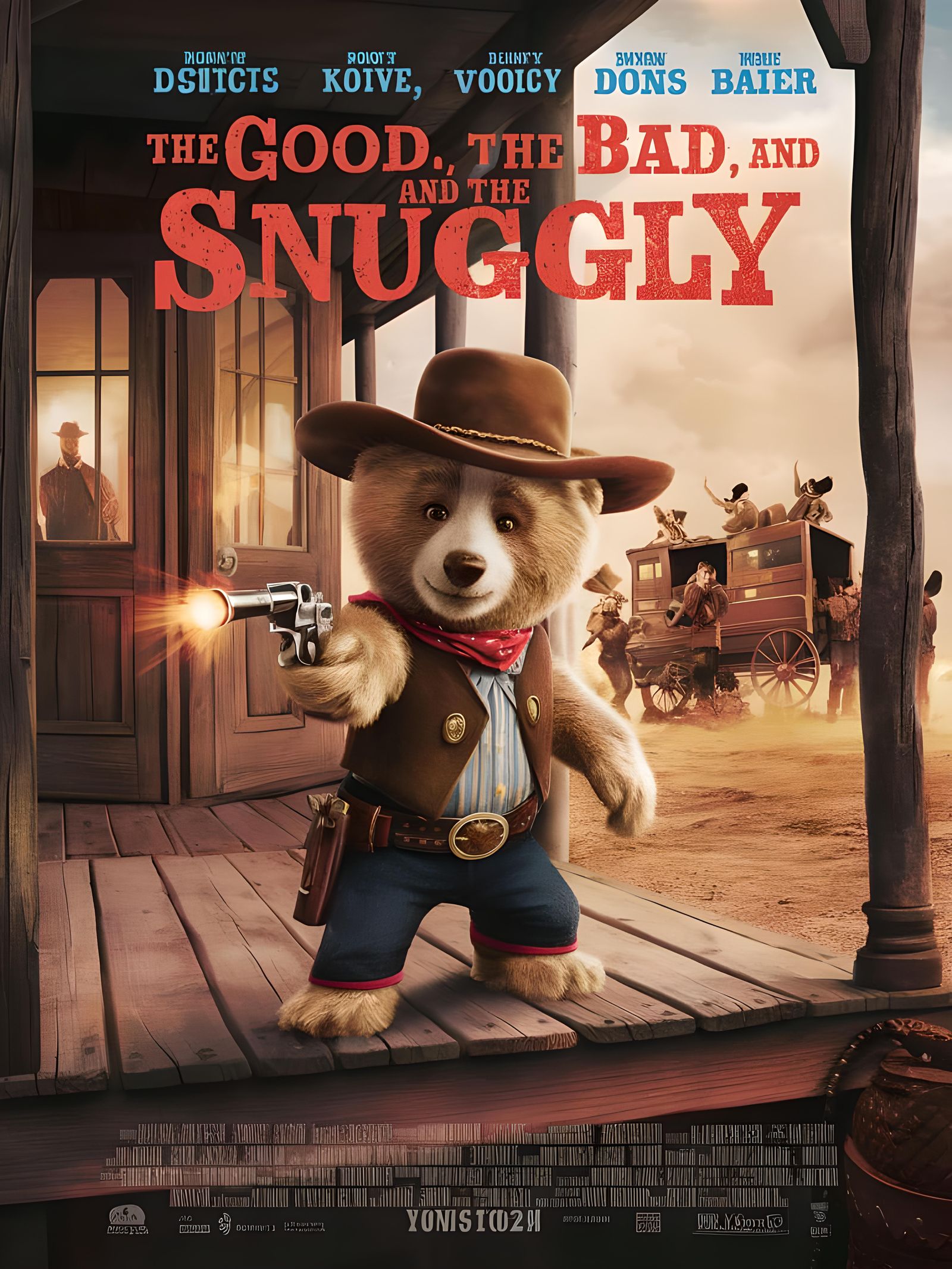 Movie Poster, “The Good, the Bad and the Snuggly”