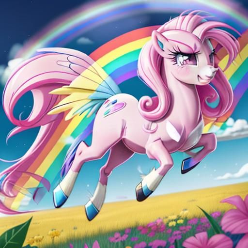 : "His gaze swept across the anxious mares. Fluttershy fluttered her wings nervously, Rainbow Dash's mane bristled with ...