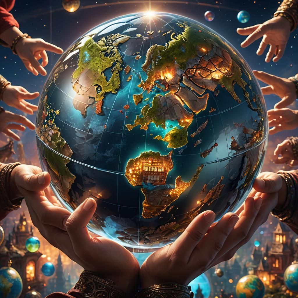 World in Glass Globe: Fantasy Concept Art