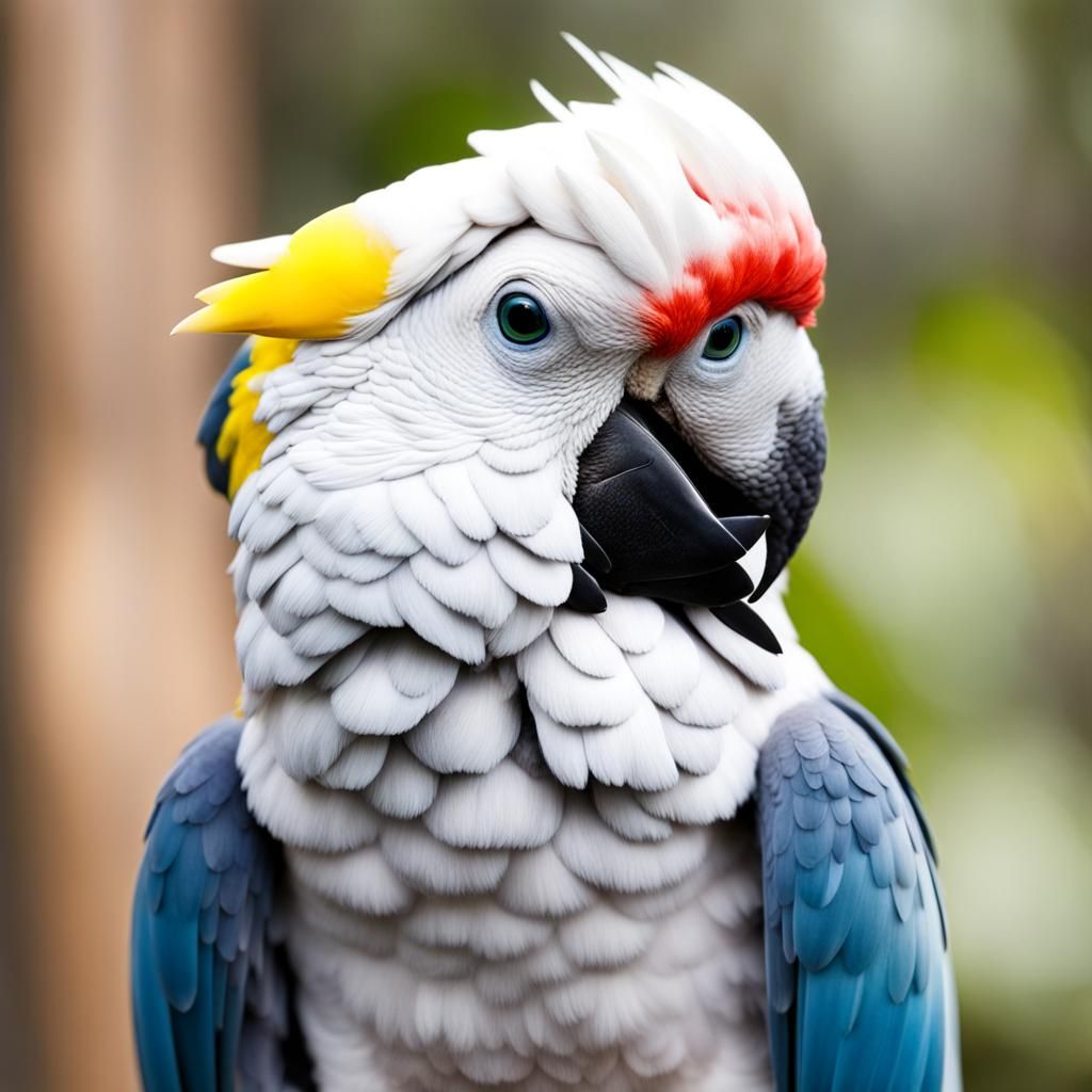 Australian Flag Cockatoo Digital Art