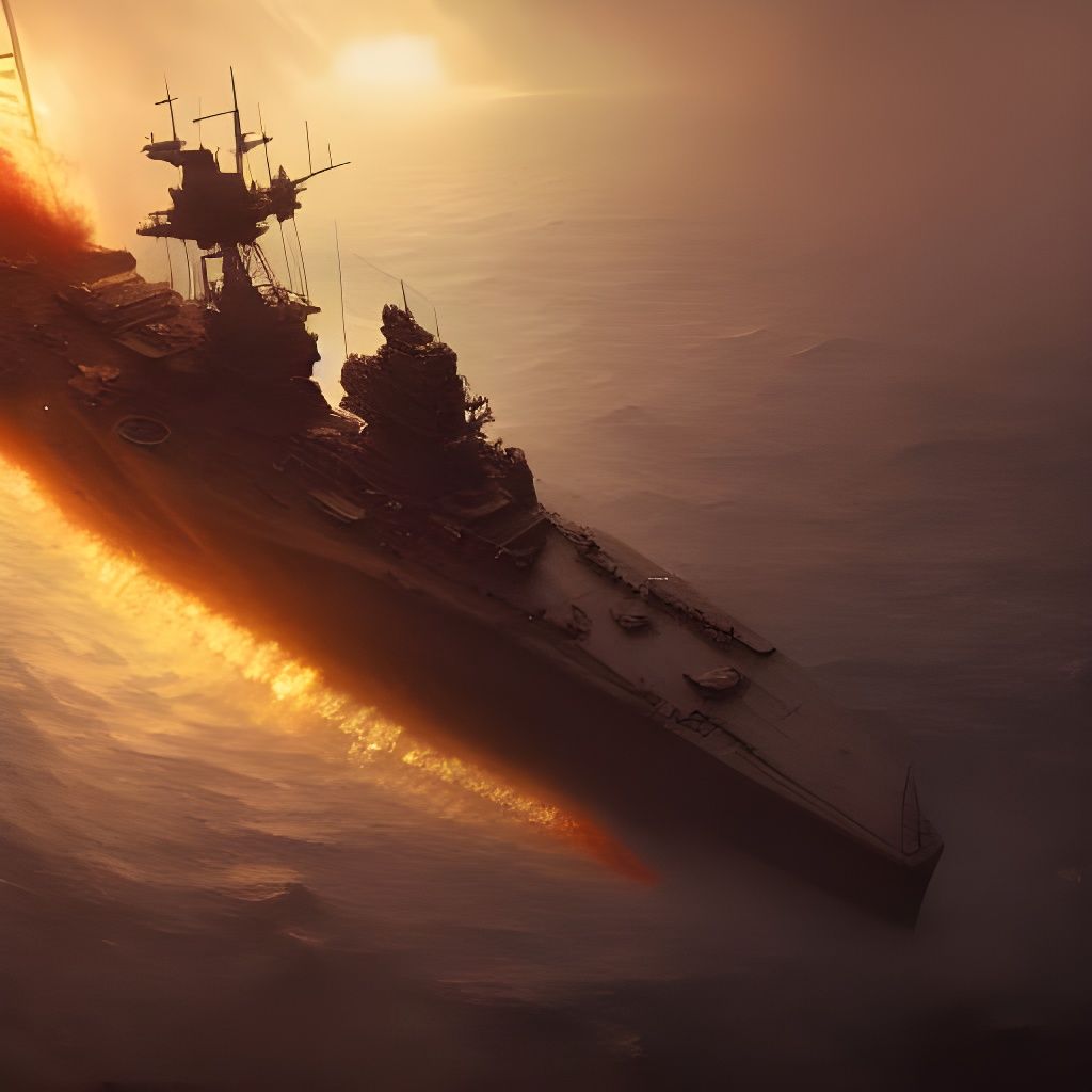 Battleship: Dark Fantasy Concept Art in 8K