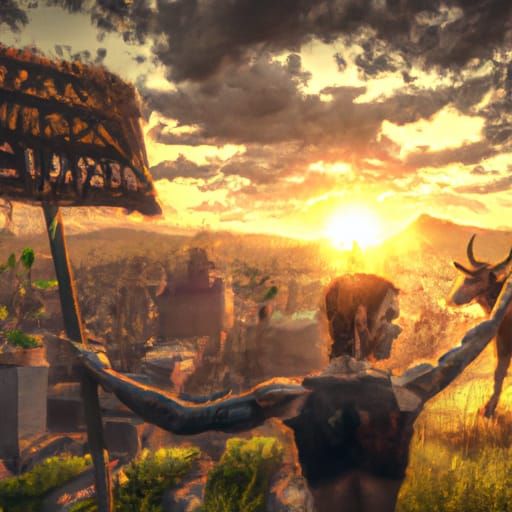 Epic Vegan Revolution Activism: Digital Matte Painting