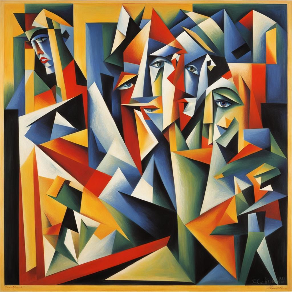 Abstract Cubist Aberration in Euclidean Style