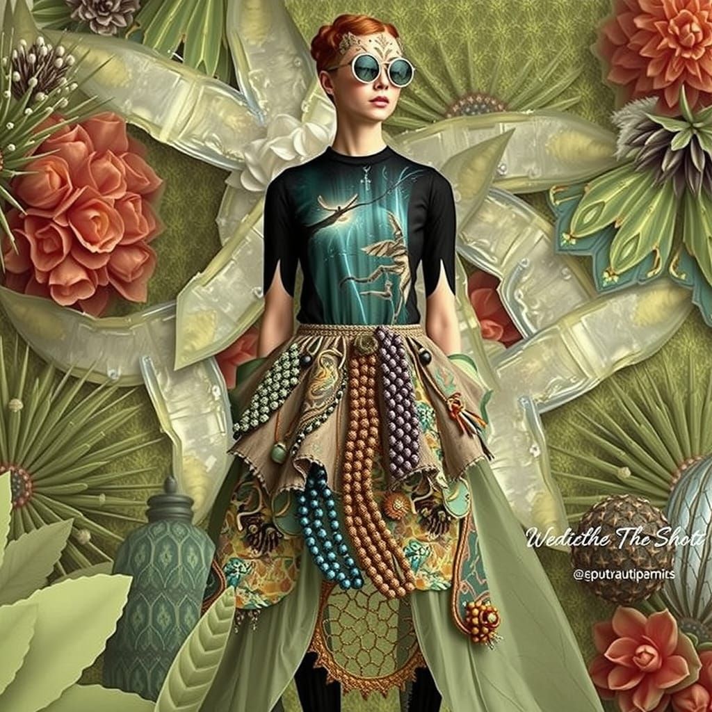 Future Fashion Meets Nature in Intricate, Post-Apocalyptic D...