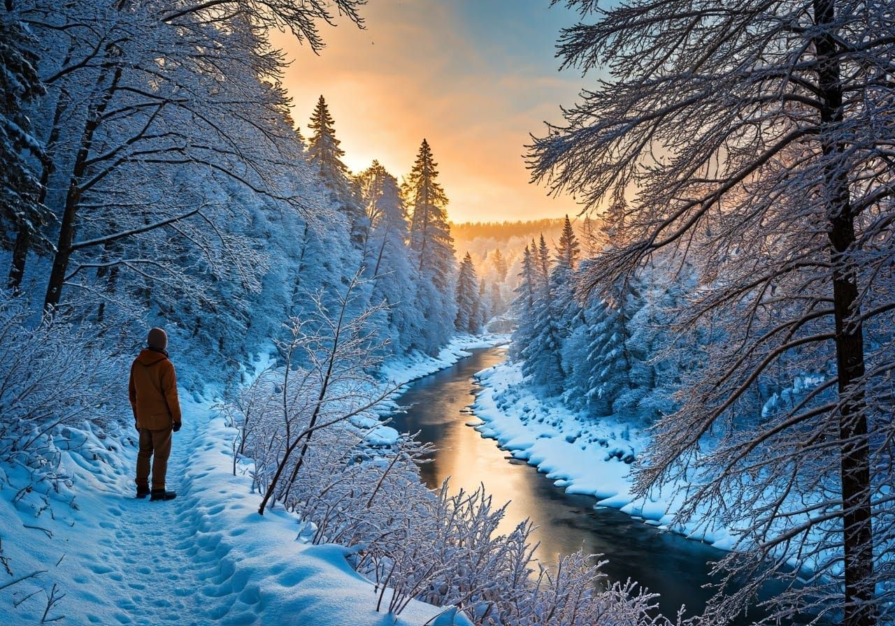 Winter Solace in the National Park Landscape