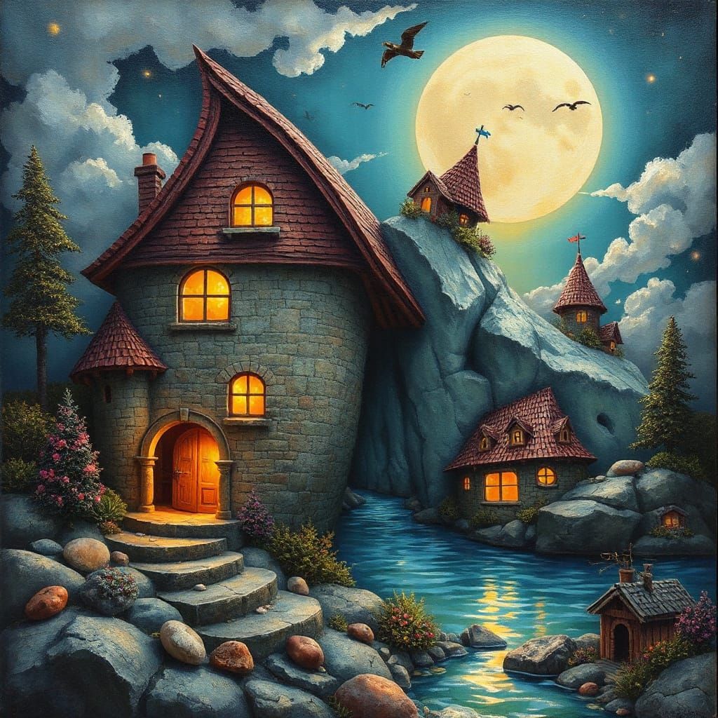 Vibrant Masterpiece in Triadic Colors