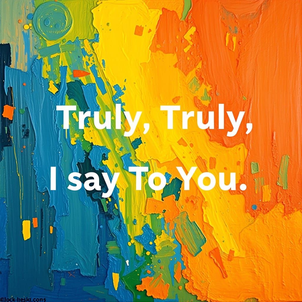 Biblical Scene in Neo-Impressionist Expressionist Style