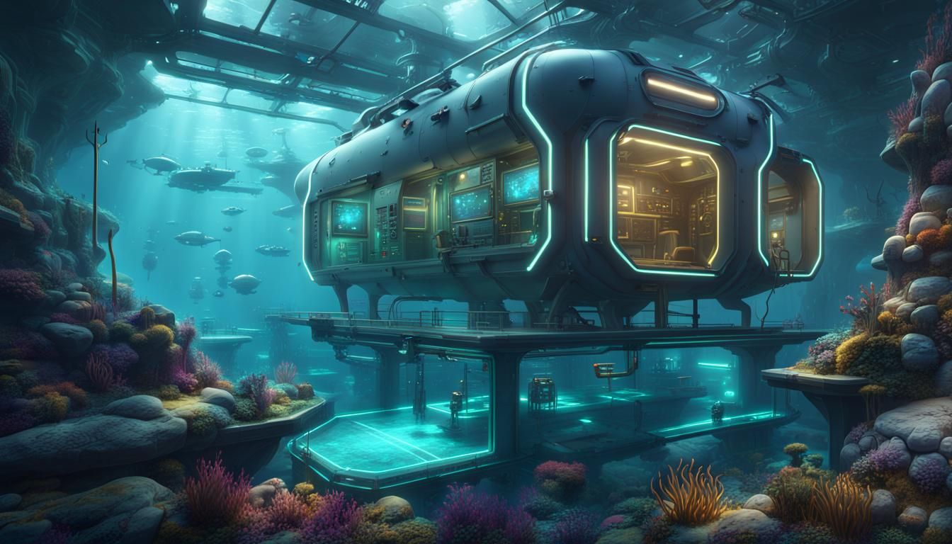 Underwater High-Tech Research Station in Unreal Engine 5