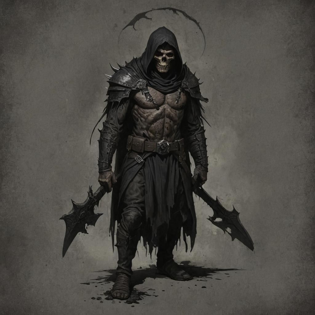 Grimdark Image in a Dark Fantasy Style
