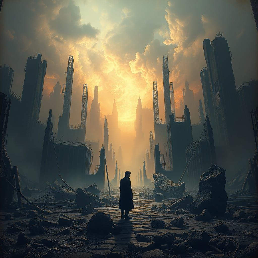 Desolate World on Brink of Collapse in Ominous Dystopian Sce...