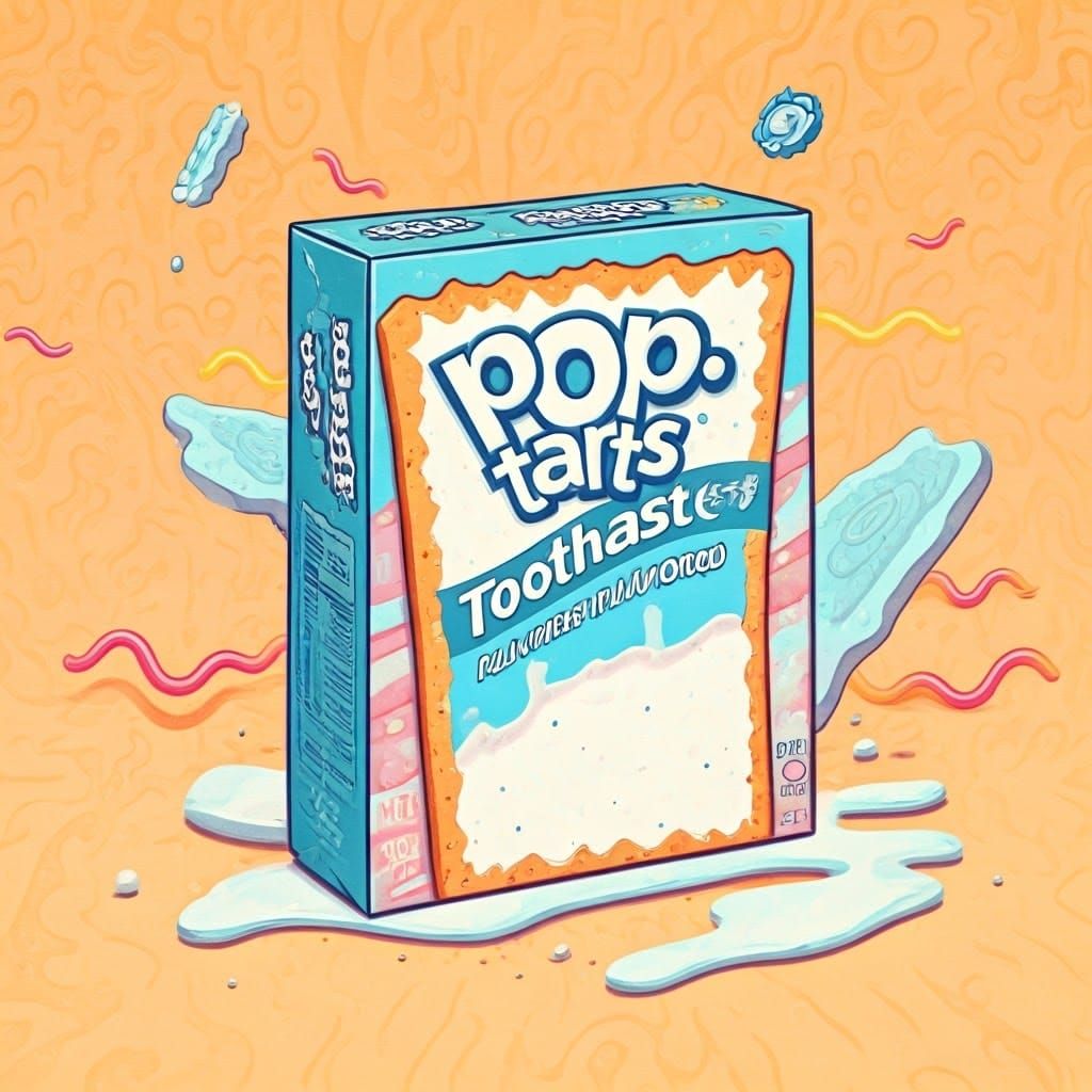 Whimsical Pop-Tarts Illustration in Cartoon Style
