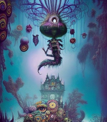 Alien Flying Seahorse