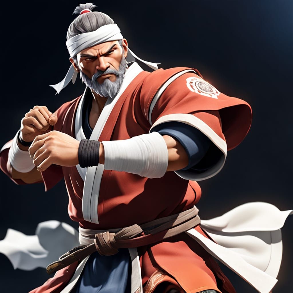 Ancient Warrior in Eternal Motion