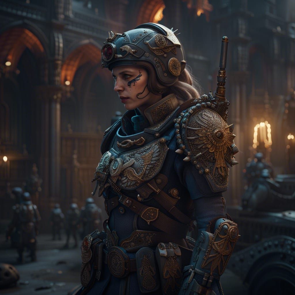 Sanna Marin as General in Fantasy War Concept