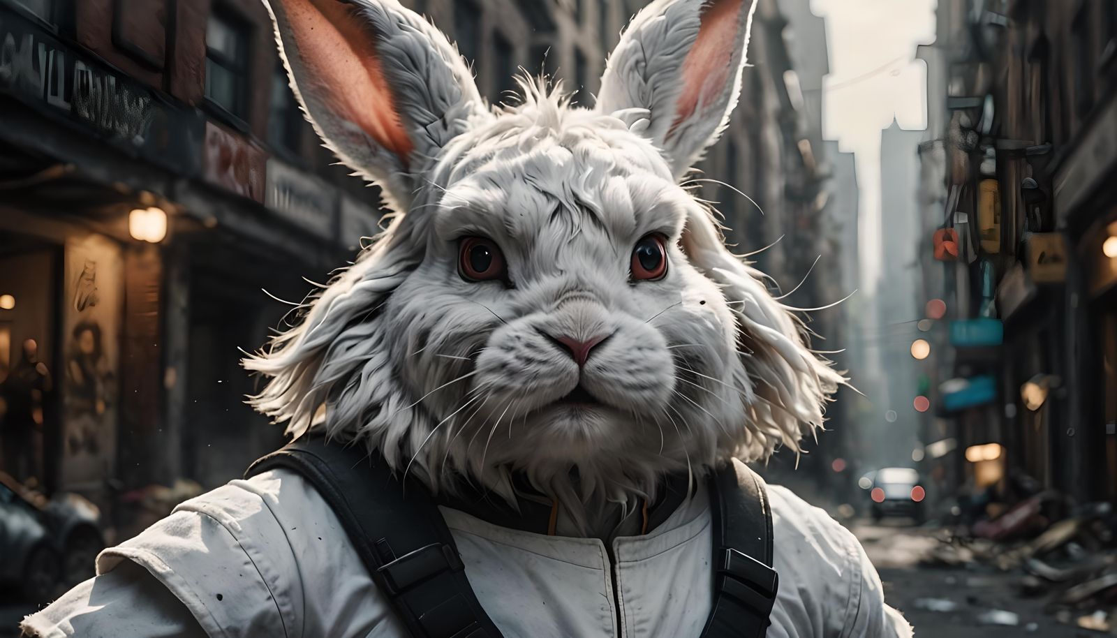White Rabbit Superhero in 3D Animation