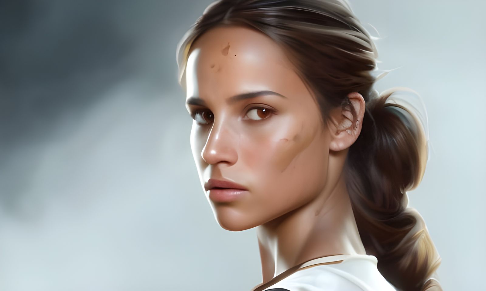 Alicia Vikander Likeness as Detailed Digital Portrait