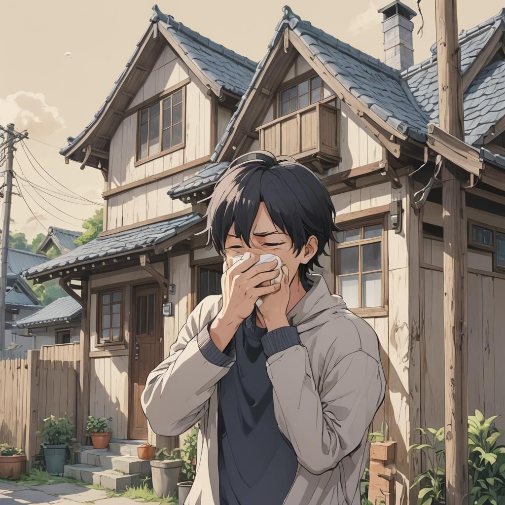 Anime Man Lifts House with One Hand