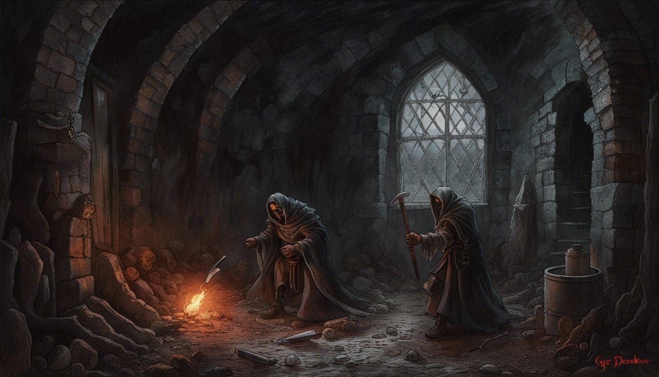 Medieval Torture Chamber in Black Metal Style