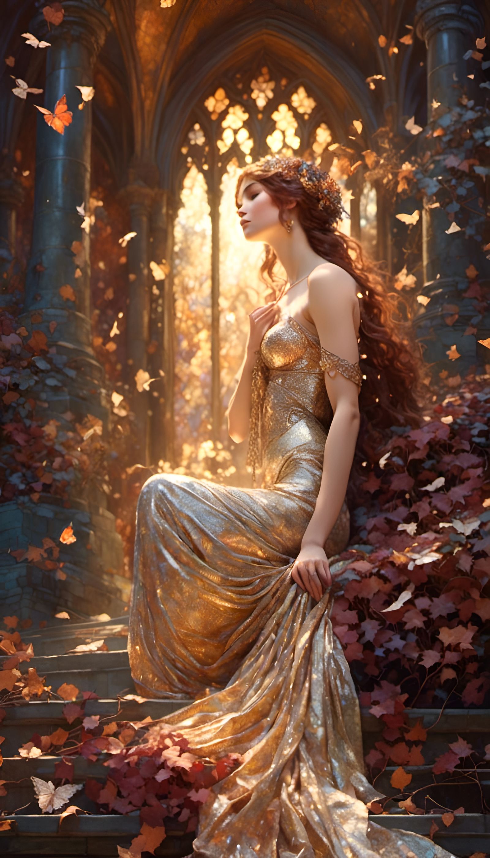 Heartbreak in Ornate Pre-Raphaelite Style