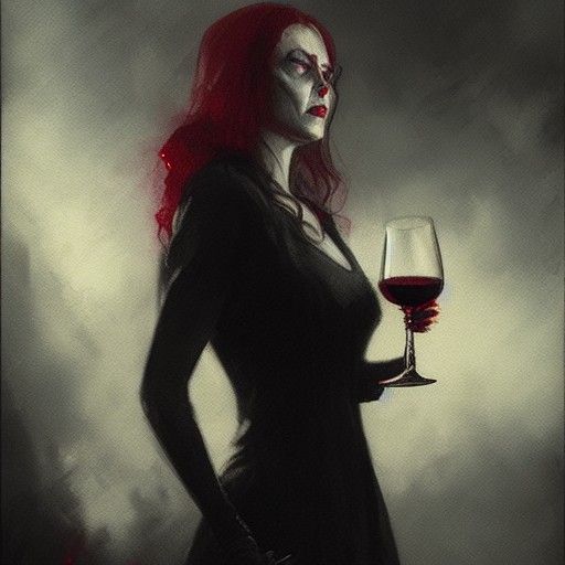 Queen of Hell Portrait in Sinister Style