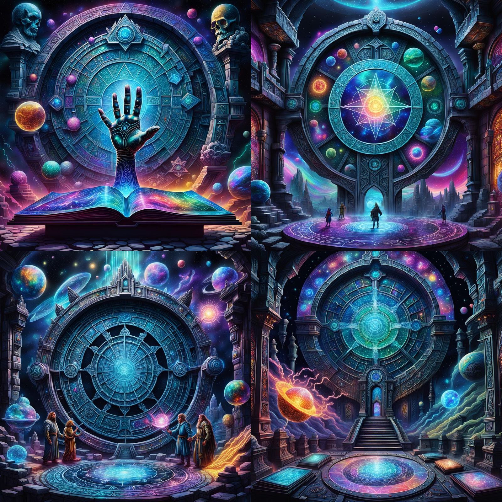 Holographic Astral Dungeon Master Screen by Amaringo