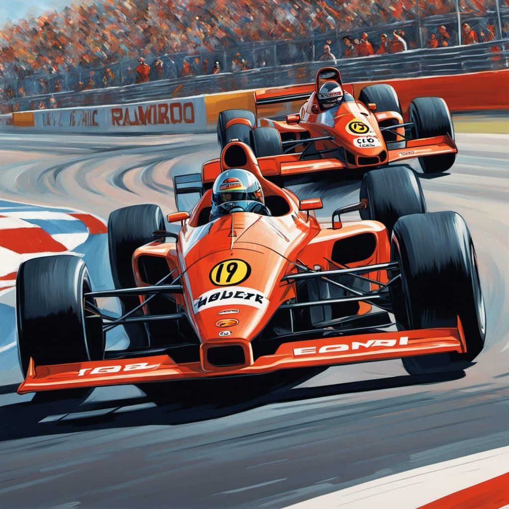 Sleek Formula 1 Driver Speeds Through Sun-Drenched Track in ...