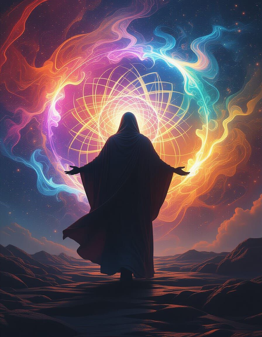 Mystic Steps into Infinity Cosmic Art