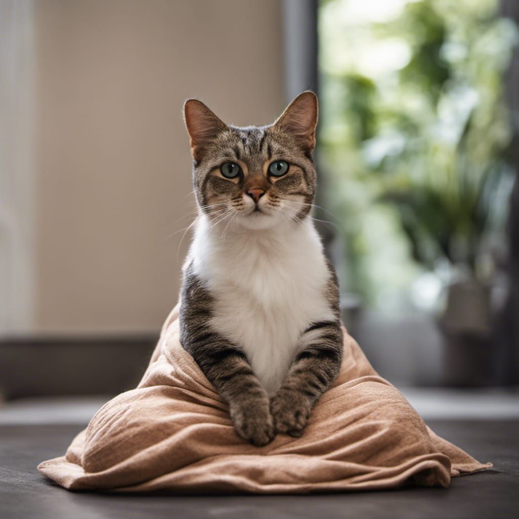 Meditating Buddha Cat: A Serene Image