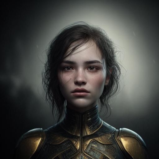 Hyperrealistic Portrait of a Confident Woman