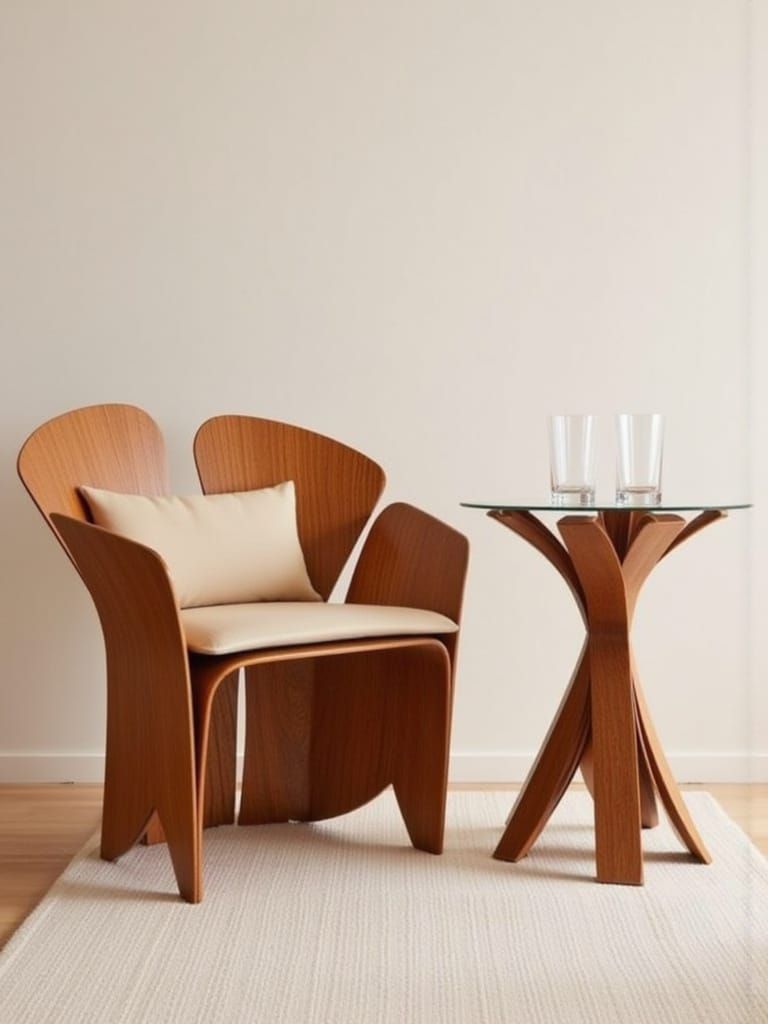 Surreal, Modern Furniture Set in Organic Style